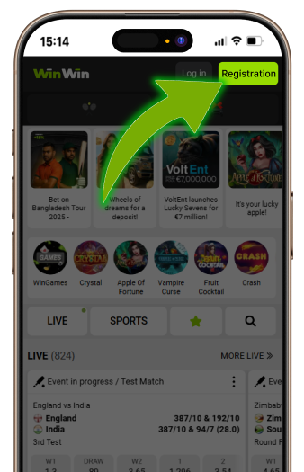 Register button
